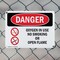 Signmission Oxygen In Use No Smoking Or Open Flame Danger Sign, Plastic, 10in W x 7in L, 2PK OS-2PACK-DS-P-710-L-1514 - alternate 2